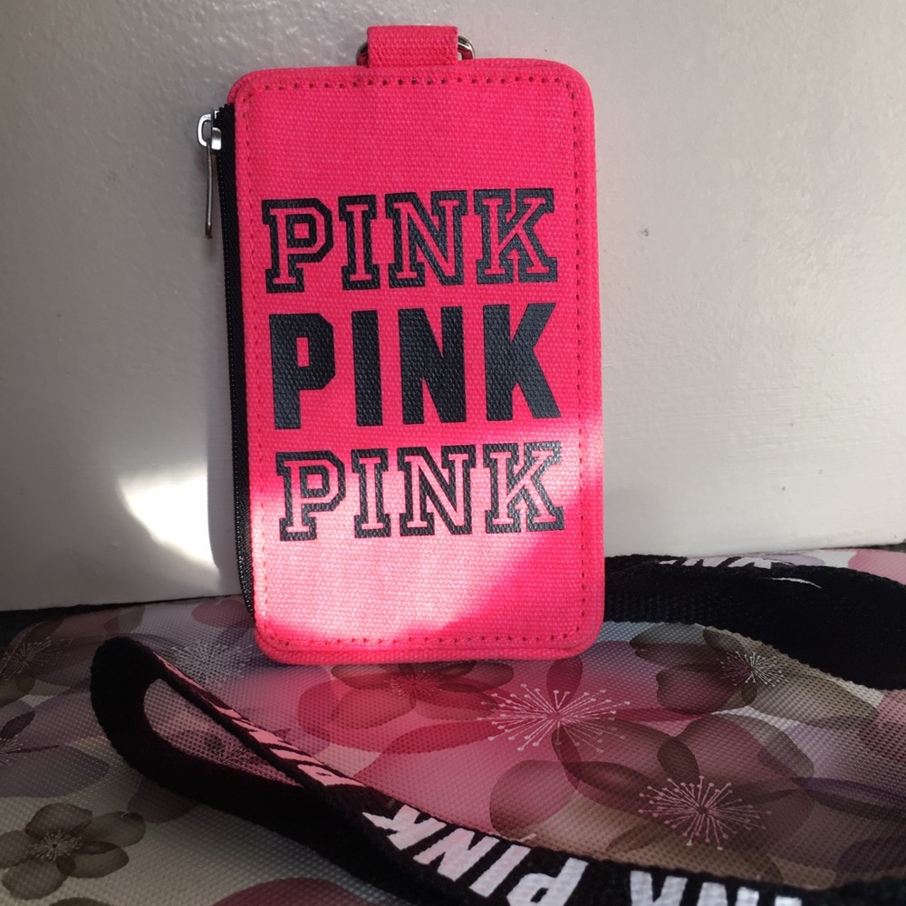 Pink ID Holder w/ Lanyard
